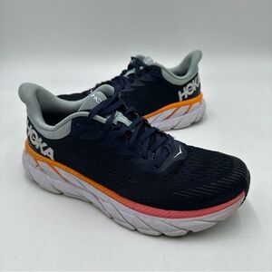HOKA Clifton 7 Women’s Size 8 Navy Running Shoes 1110509 BIBH Sneakers
